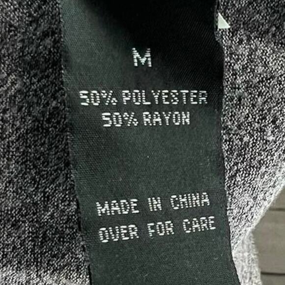 iZ Byer Cut-Out Sleeve Heather Gray Top women’s size medium - Picture 6 of 7